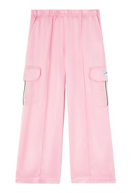 Pantalone bambina rosa in viscosa PALM ANGELS | PGCF004S25FABROSA